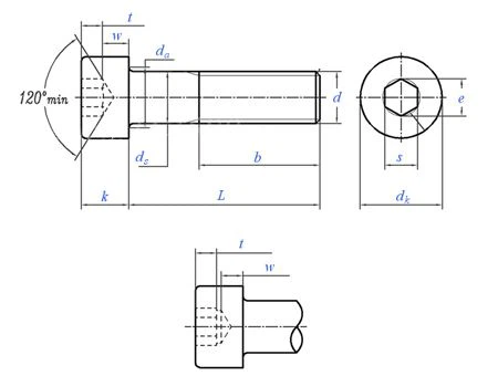 DIN912 Hexagon socket head bolts